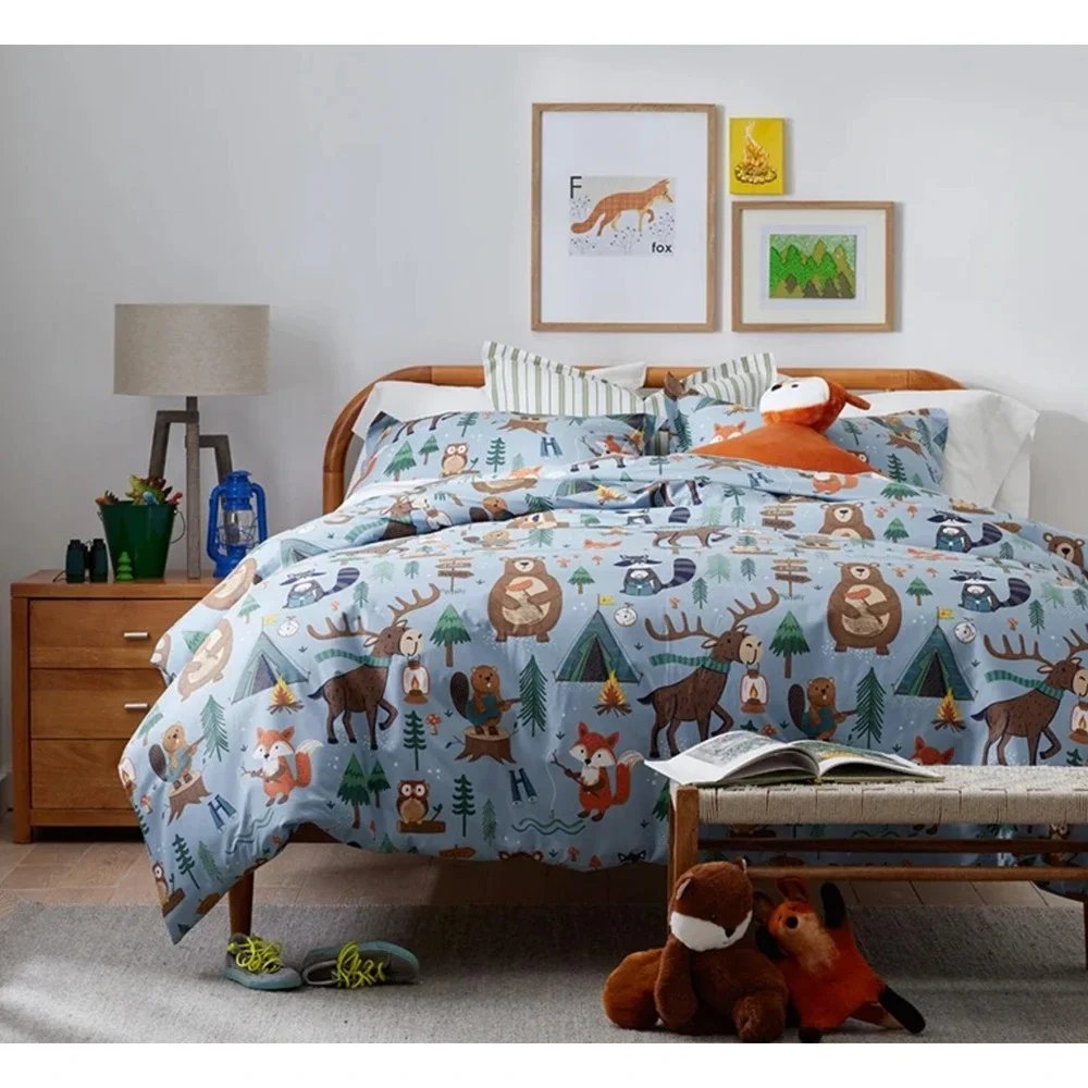 COMPANY KIDS ANIMAL CAMPERS‎ TWIN COMFORTER SET NWT-(COMFORTER WITH 1 SHAM)